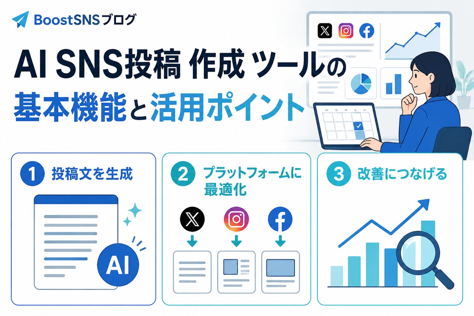 SNS自動化 AI SNS投稿 作成 ツールの基本機能と活用ポイント