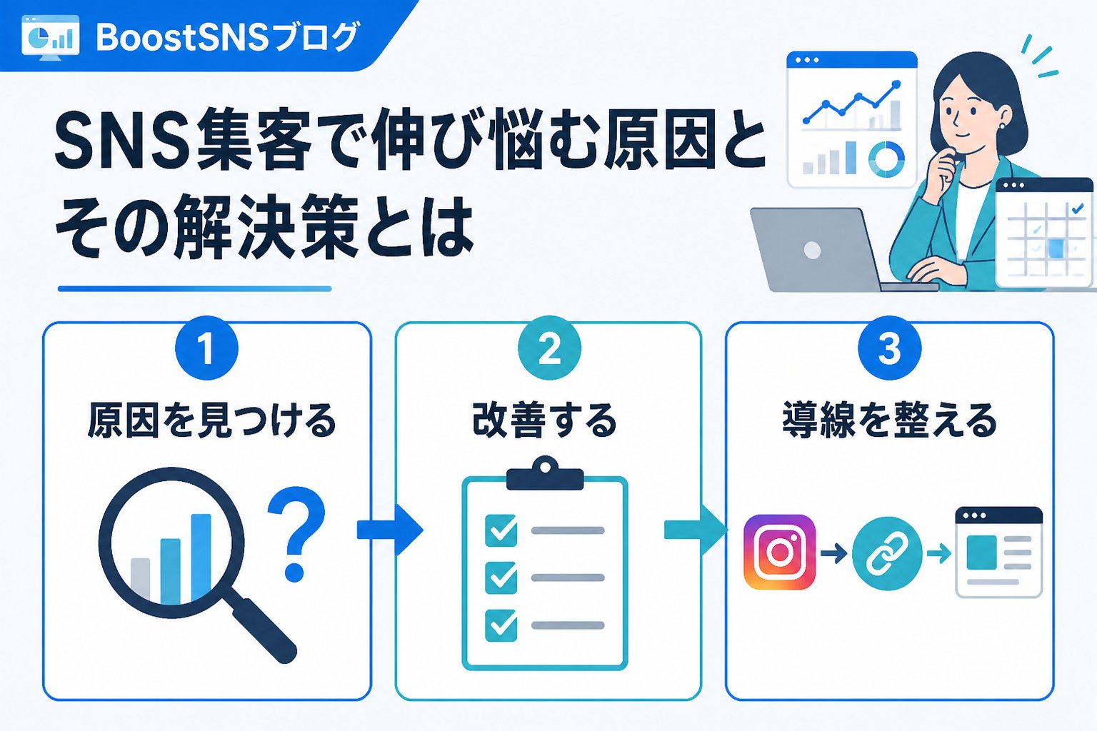 SNSマーケティング SNS集客で伸び悩む原因とその解決策とは