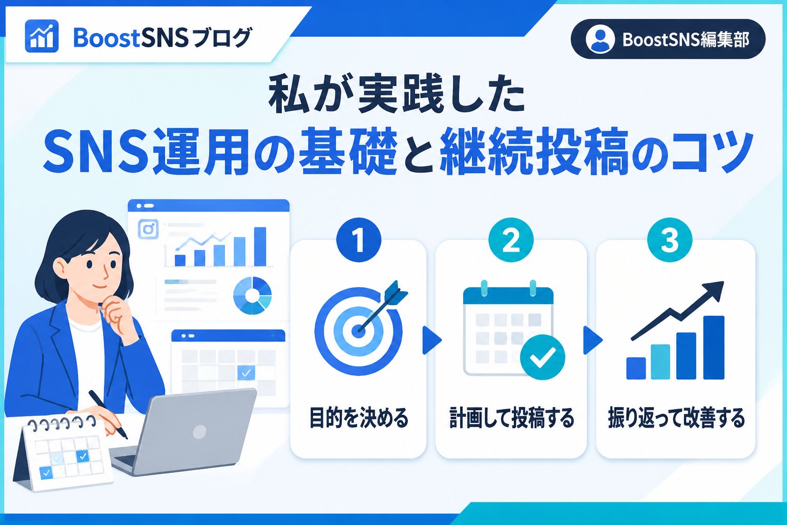 SNSマーケティング 私が実践したSNS運用の基礎と継続投稿のコツ