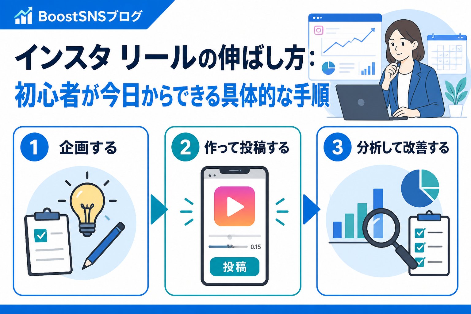 SNSマーケティング インスタ リールの伸ばし方：初心者が今日からできる具体的な手順