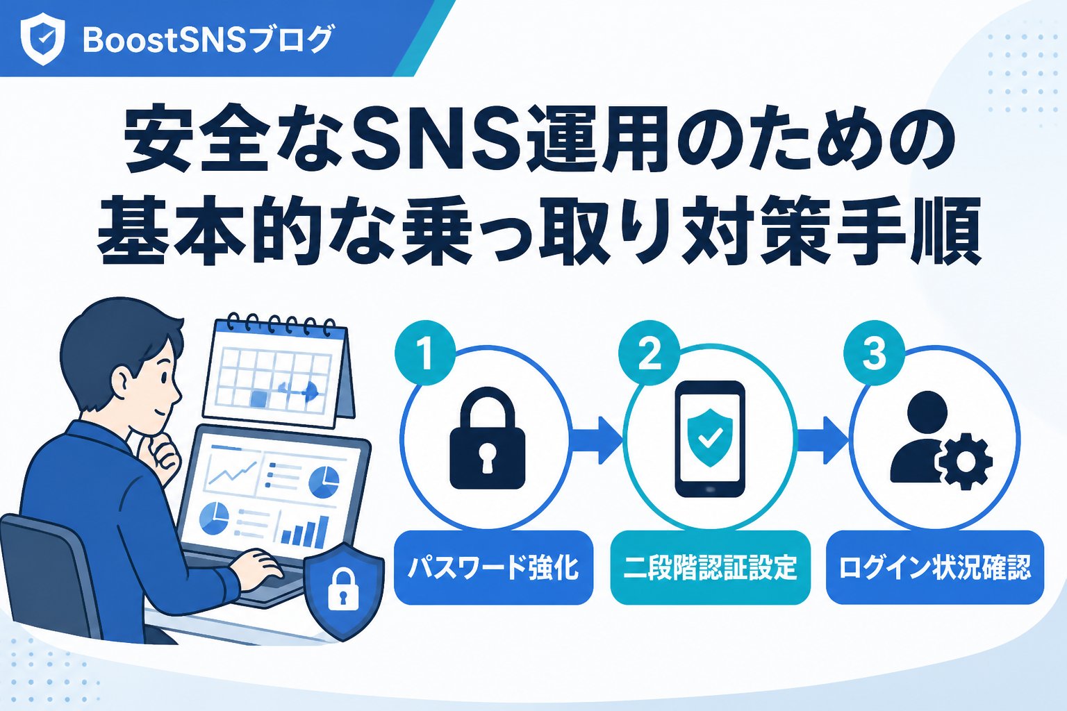 アカウント運用 安全なSNS運用のための基本的な乗っ取り対策手順