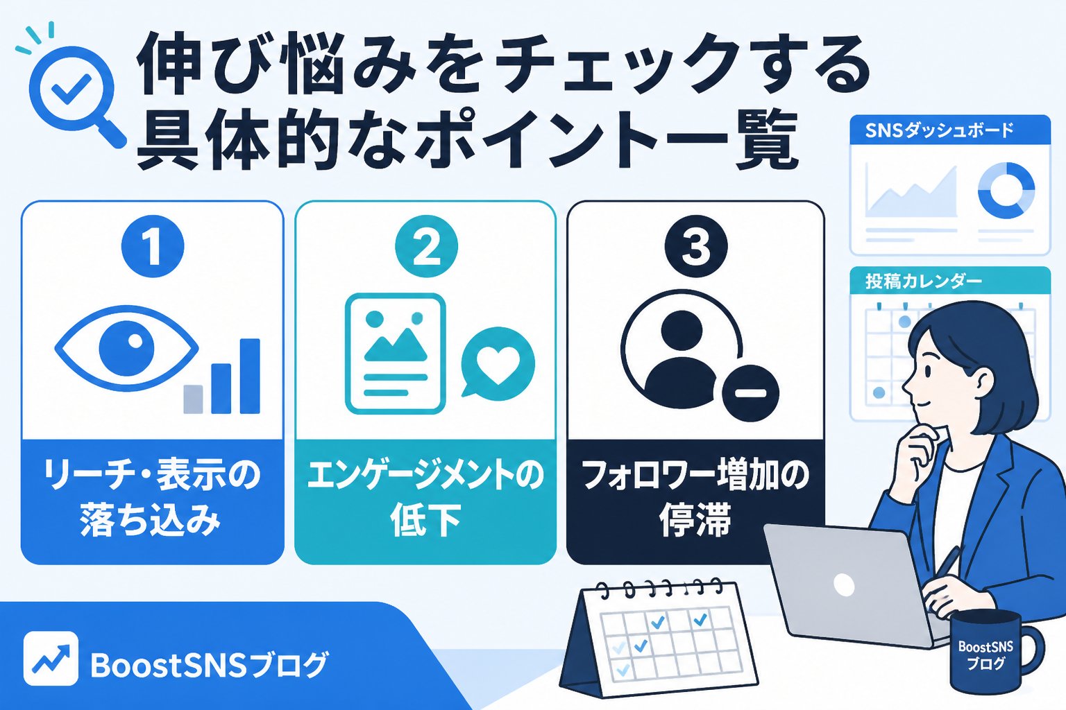アカウント運用 伸び悩みをチェックする具体的なポイント一覧