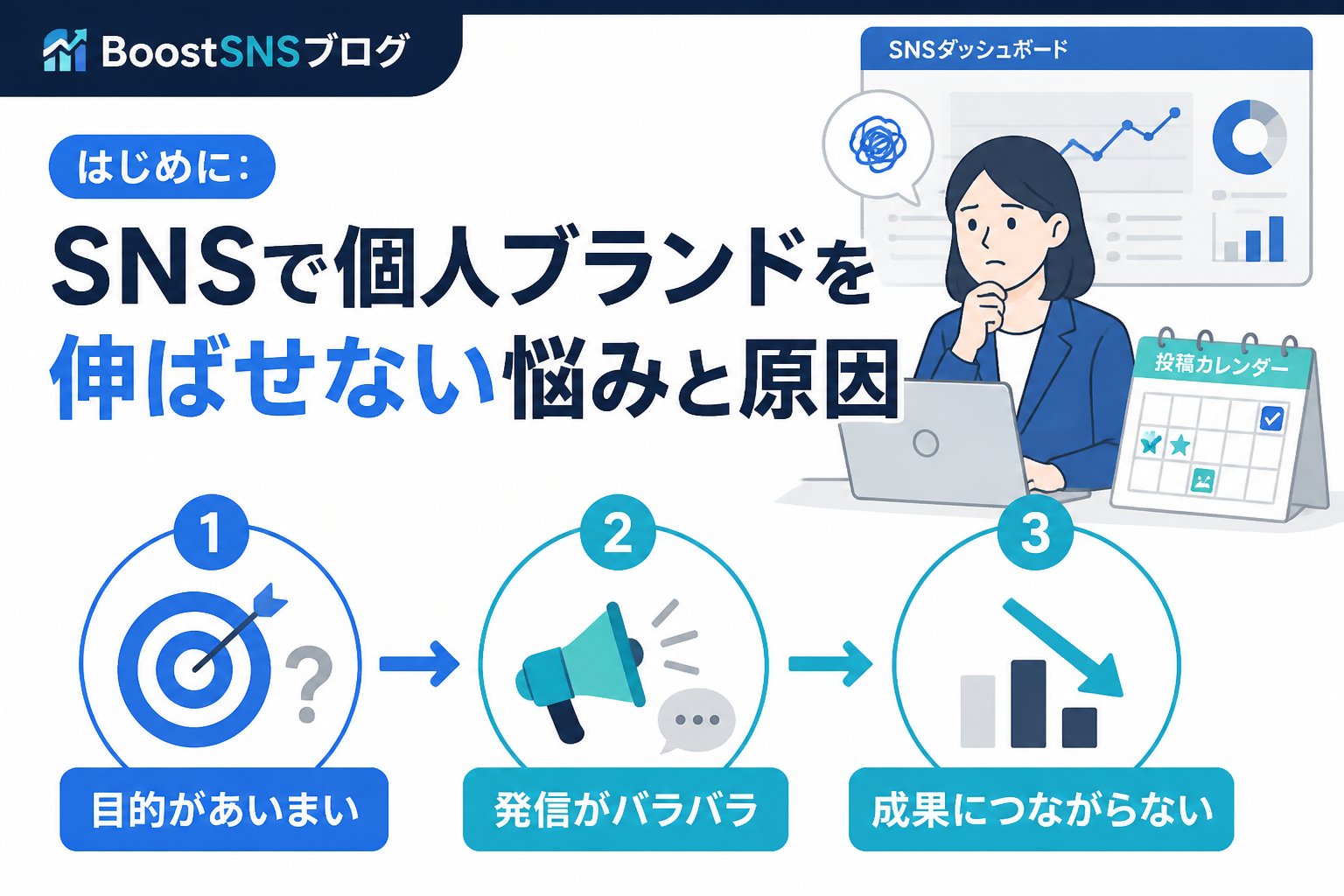 SNSマーケティング はじめに：SNSで個人ブランドを伸ばせない悩みと原因