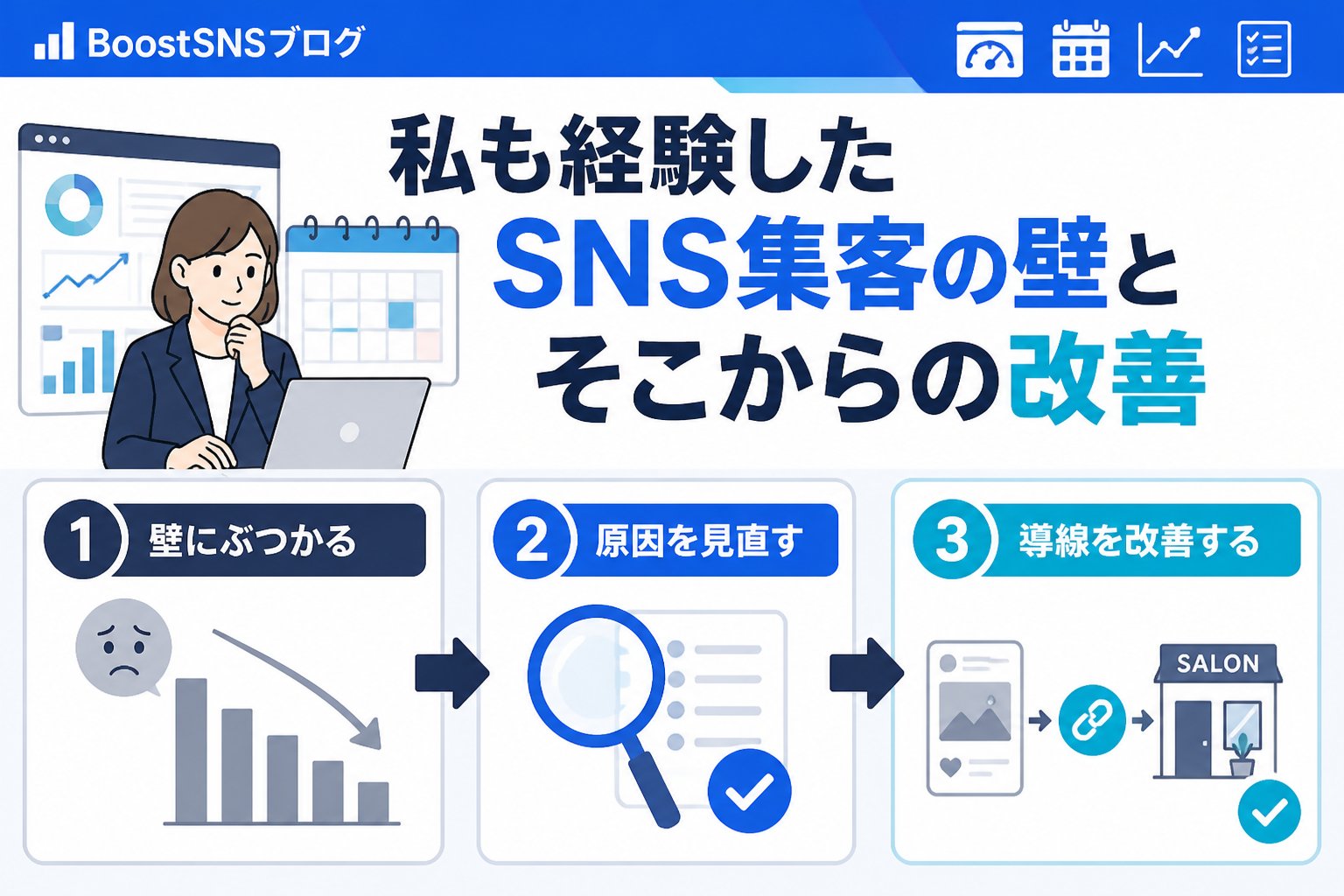 SNSマーケティング 私も経験したSNS集客の壁とそこからの改善