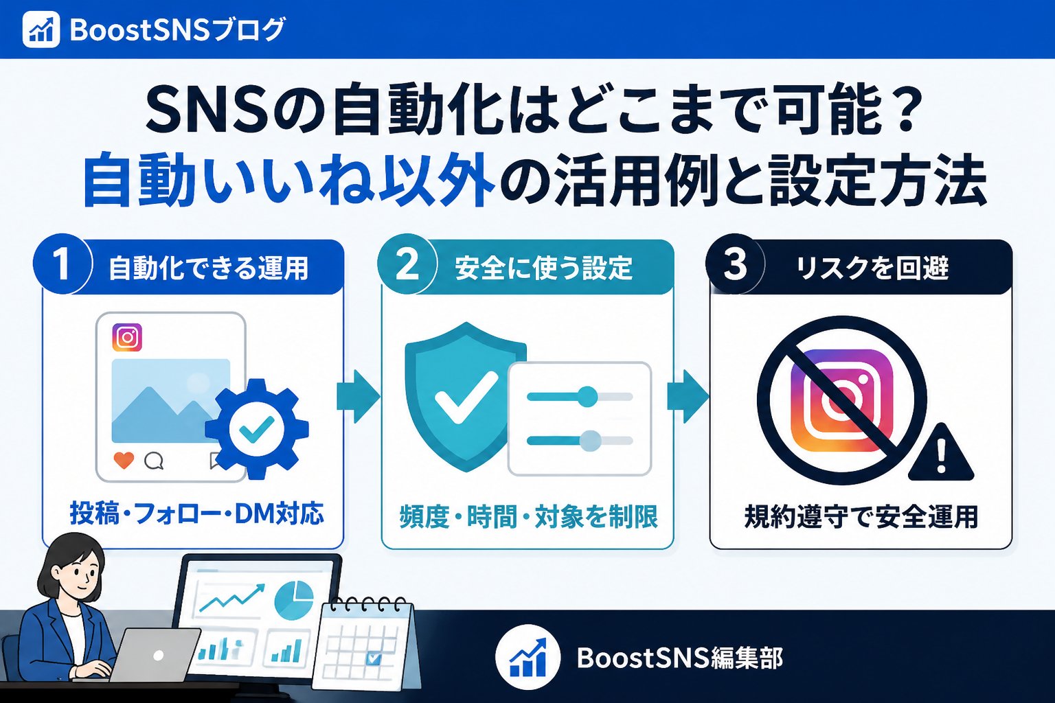 SNS自動化 SNSの自動化はどこまで可能？自動いいね以外の活用例と設定方法