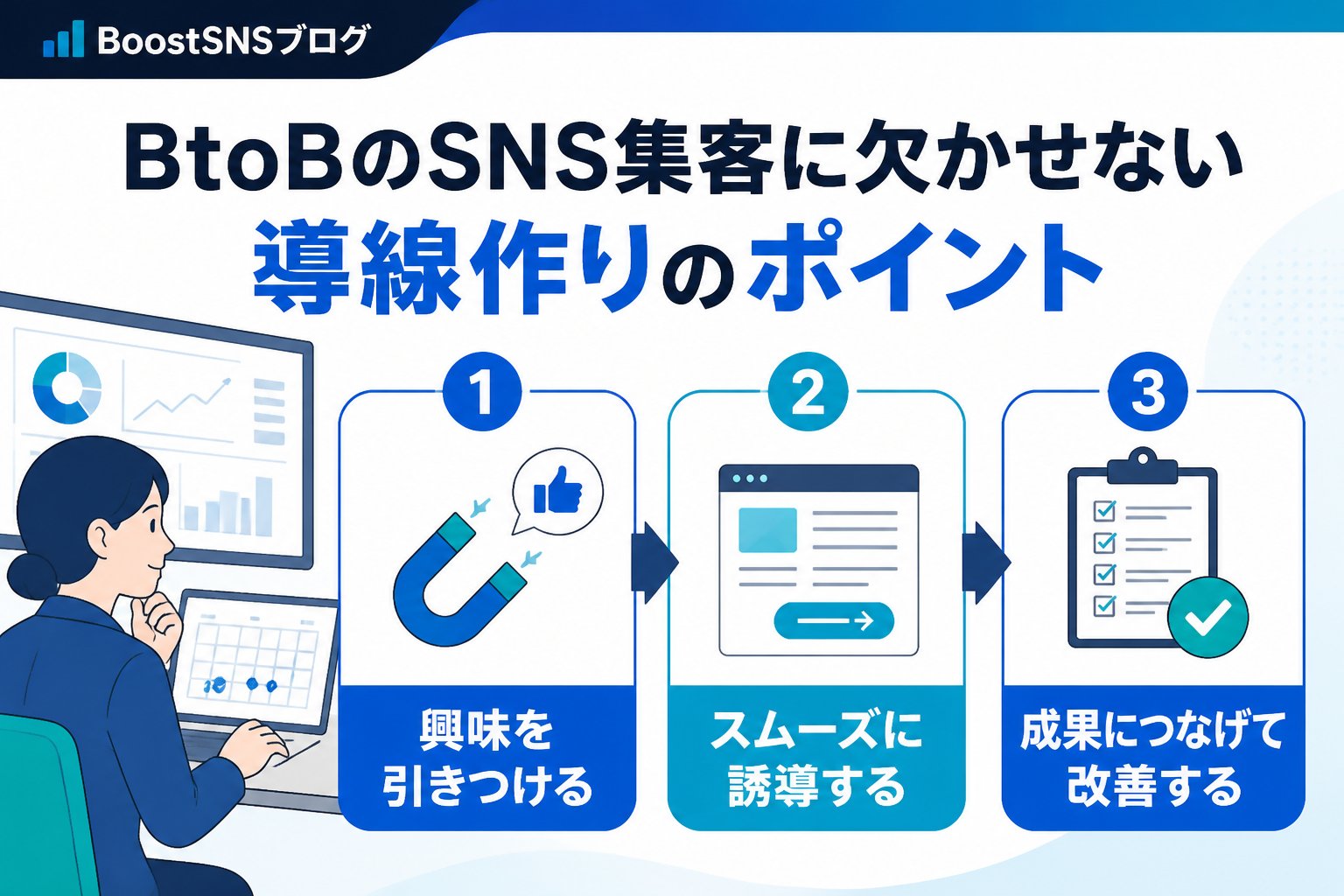 集客ノウハウ BtoBのSNS集客に欠かせない導線作りのポイント