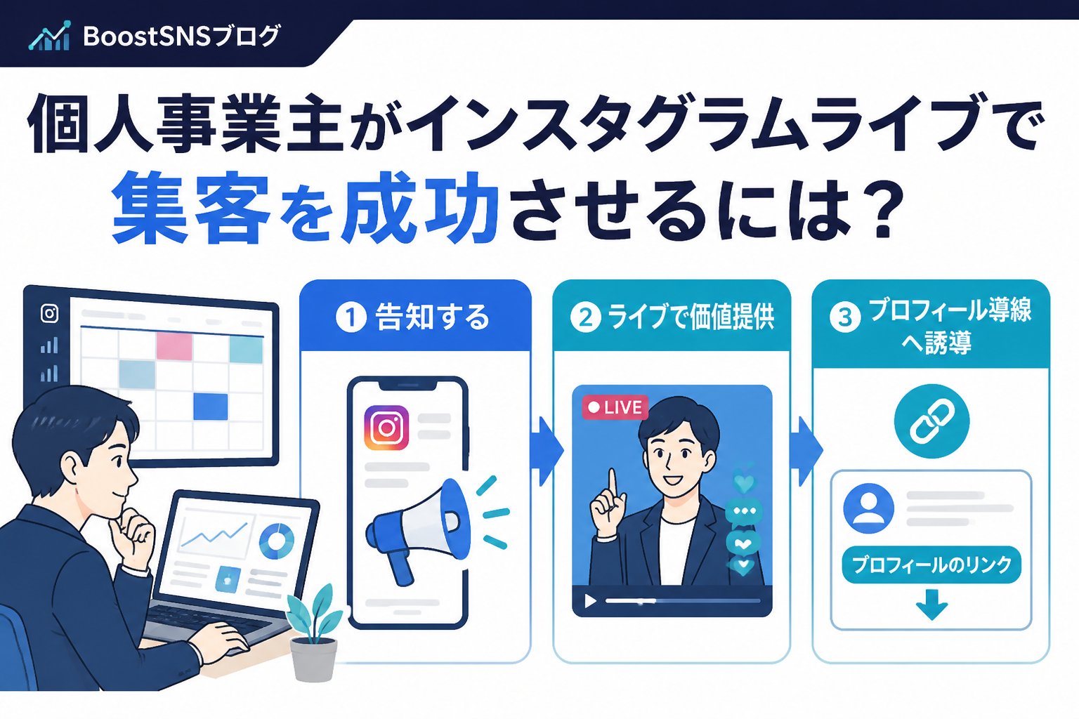 集客ノウハウ 個人事業主がインスタグラムライブで集客を成功させるには？