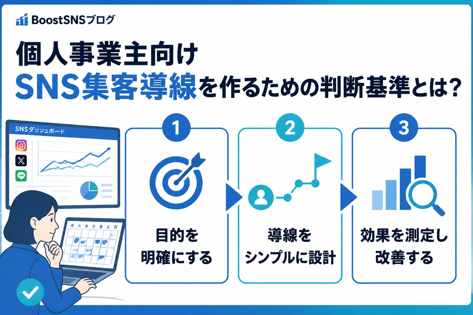 集客ノウハウ 個人事業主向けSNS集客導線を作るための判断基準とは？