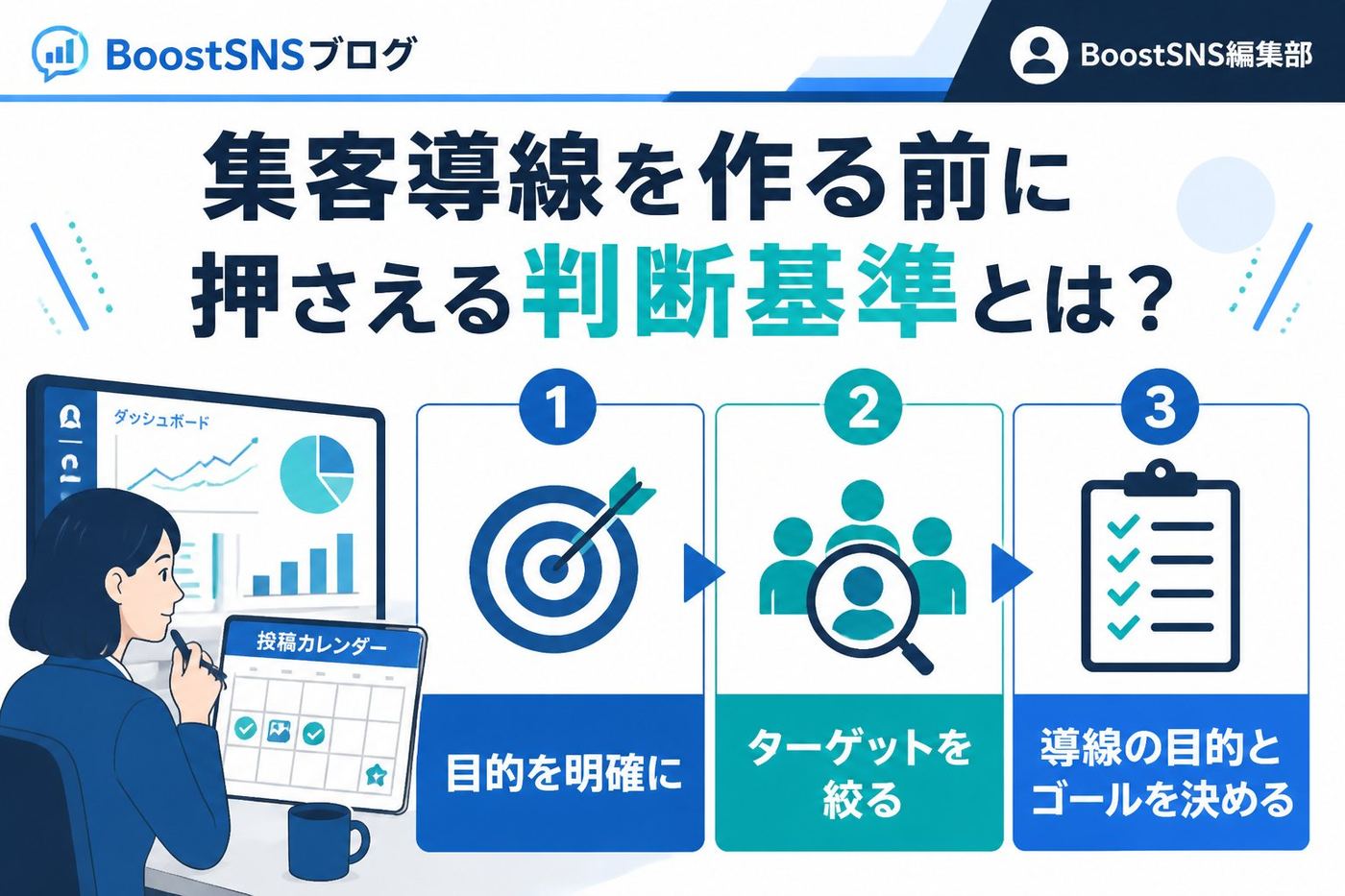 集客ノウハウ 集客導線を作る前に押さえる判断基準とは？