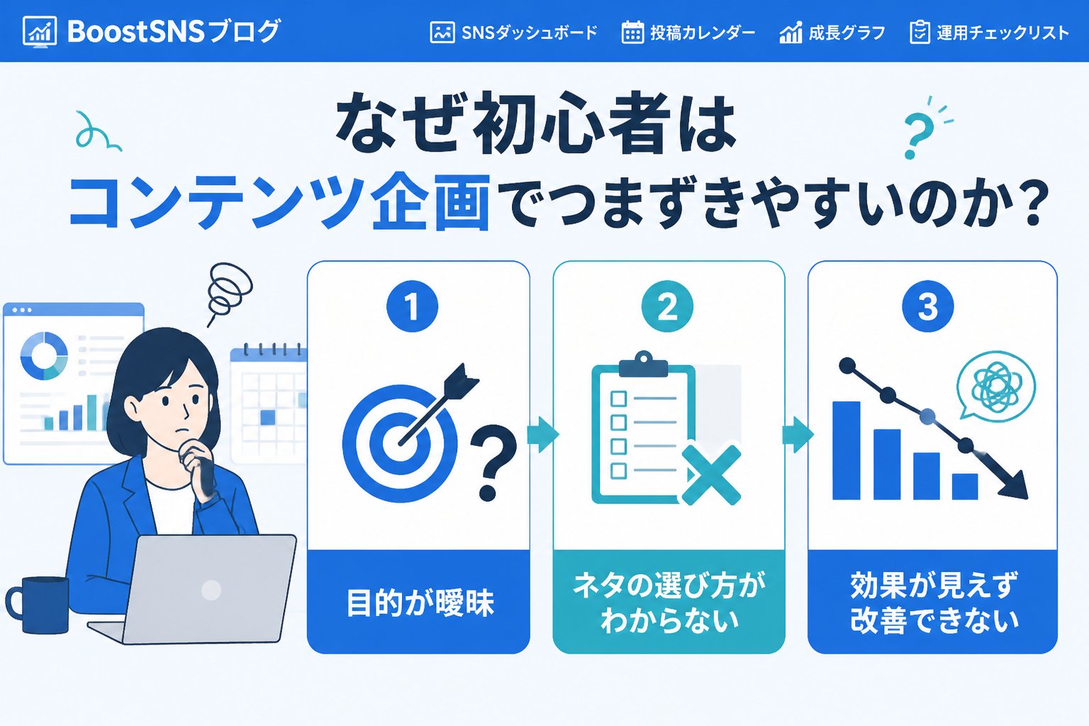 SNSマーケティング なぜ初心者はコンテンツ企画でつまずきやすいのか？