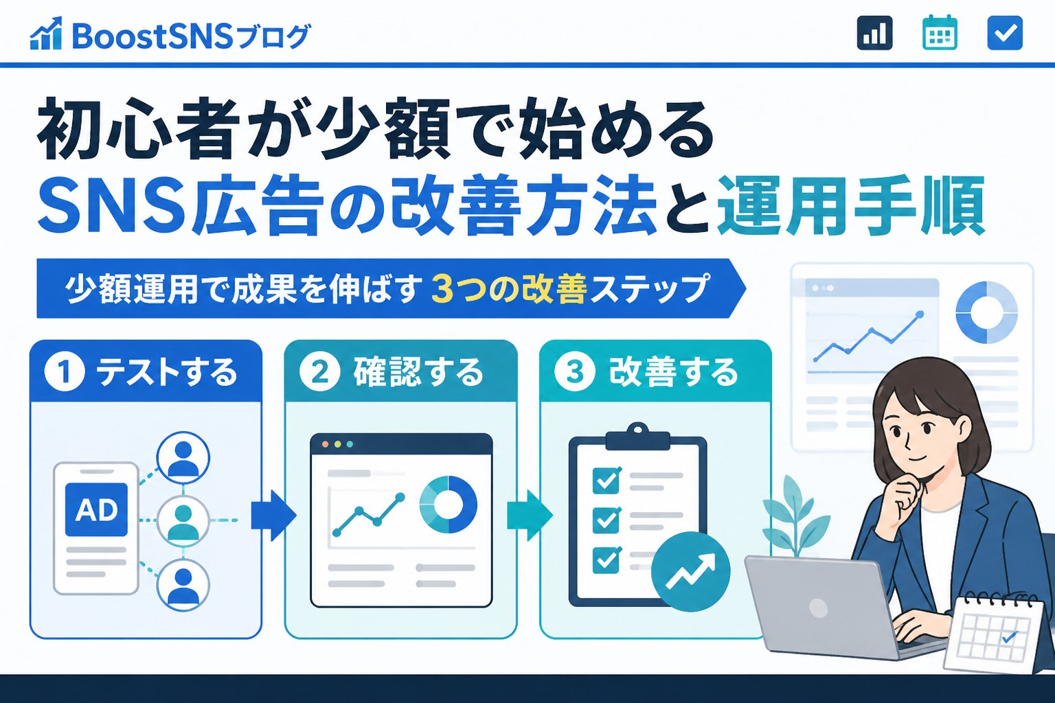 SNSマーケティング SNS広告の少額運用で初心者が押さえるべき改善方法