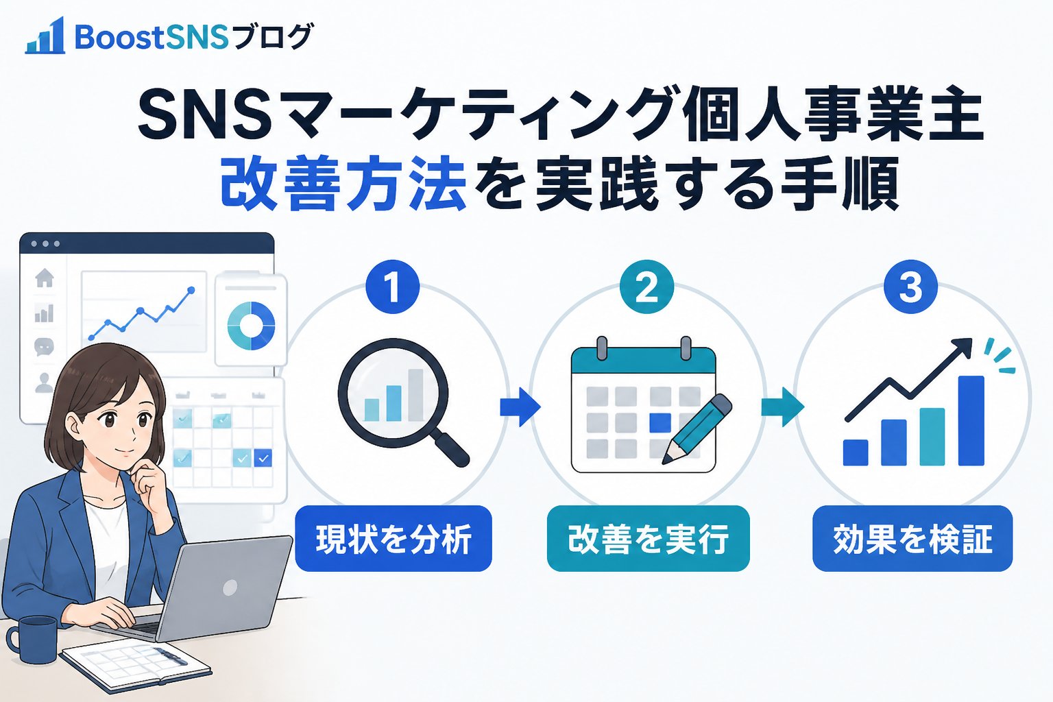 SNSマーケティング SNSマーケティング個人事業主改善方法を実践する手順