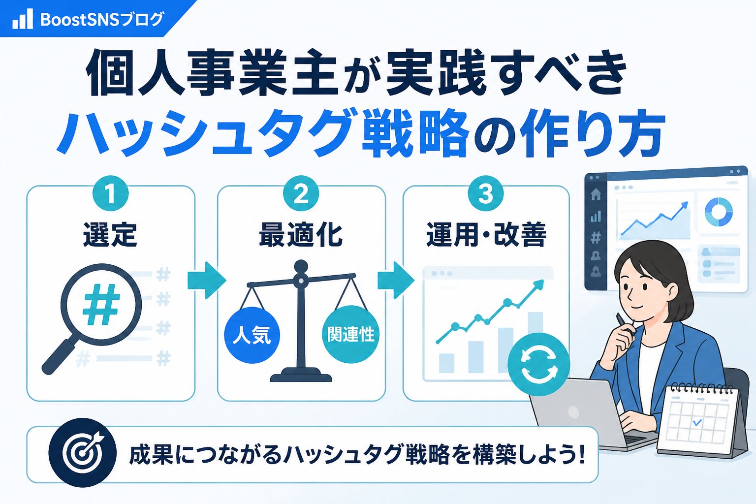 SNSマーケティング 個人事業主が実践すべきハッシュタグ戦略の作り方（個人事業主）手順解説