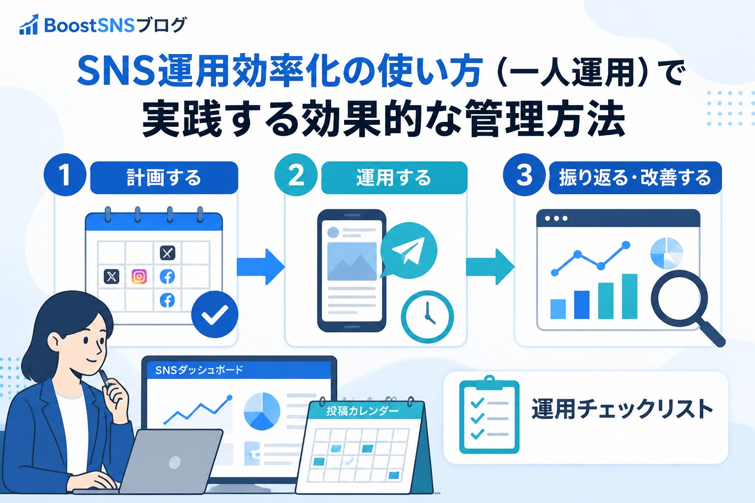 SNS自動化 SNS運用効率化の使い方（一人運用）で実践する効果的な管理方法