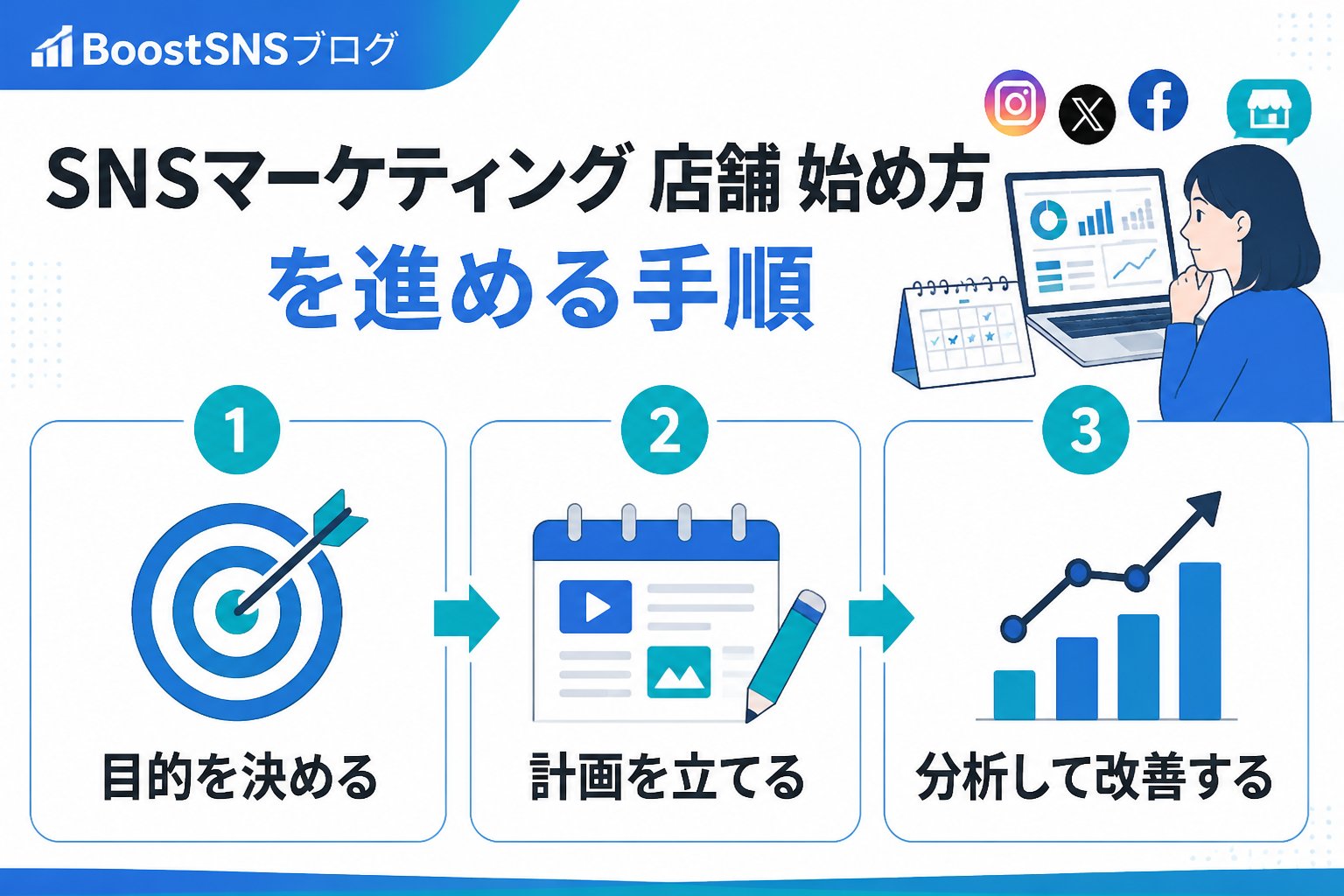 SNSマーケティング SNSマーケティング 店舗 始め方を進める手順