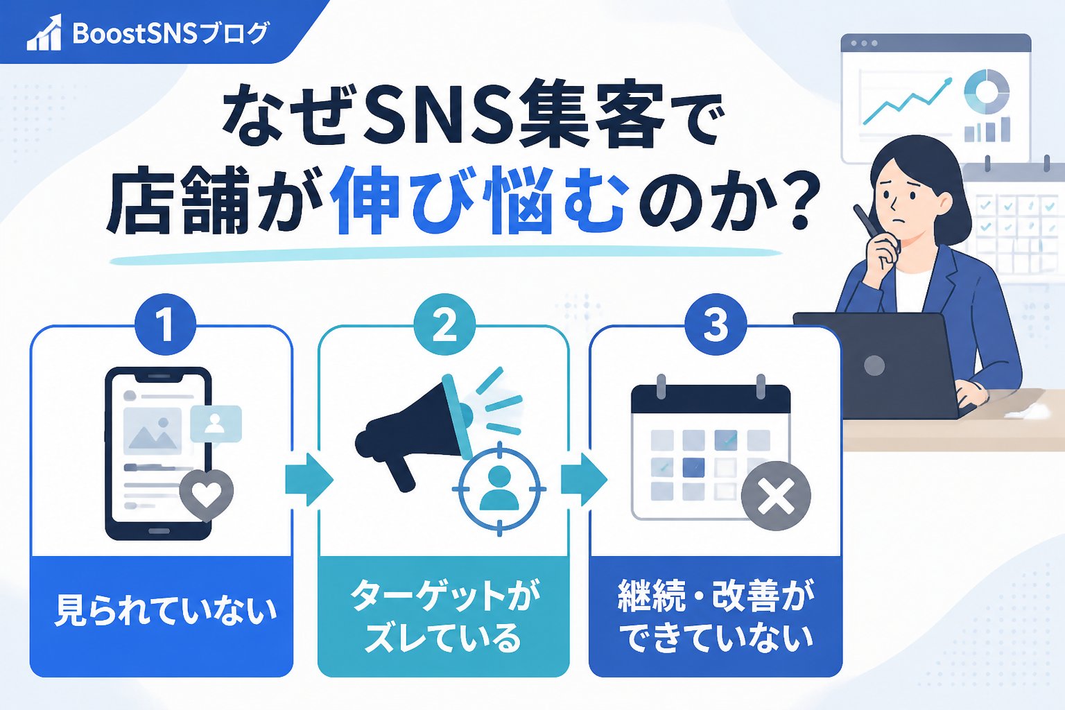 SNSマーケティング なぜSNS集客で店舗が伸び悩むのか？原因を理解する