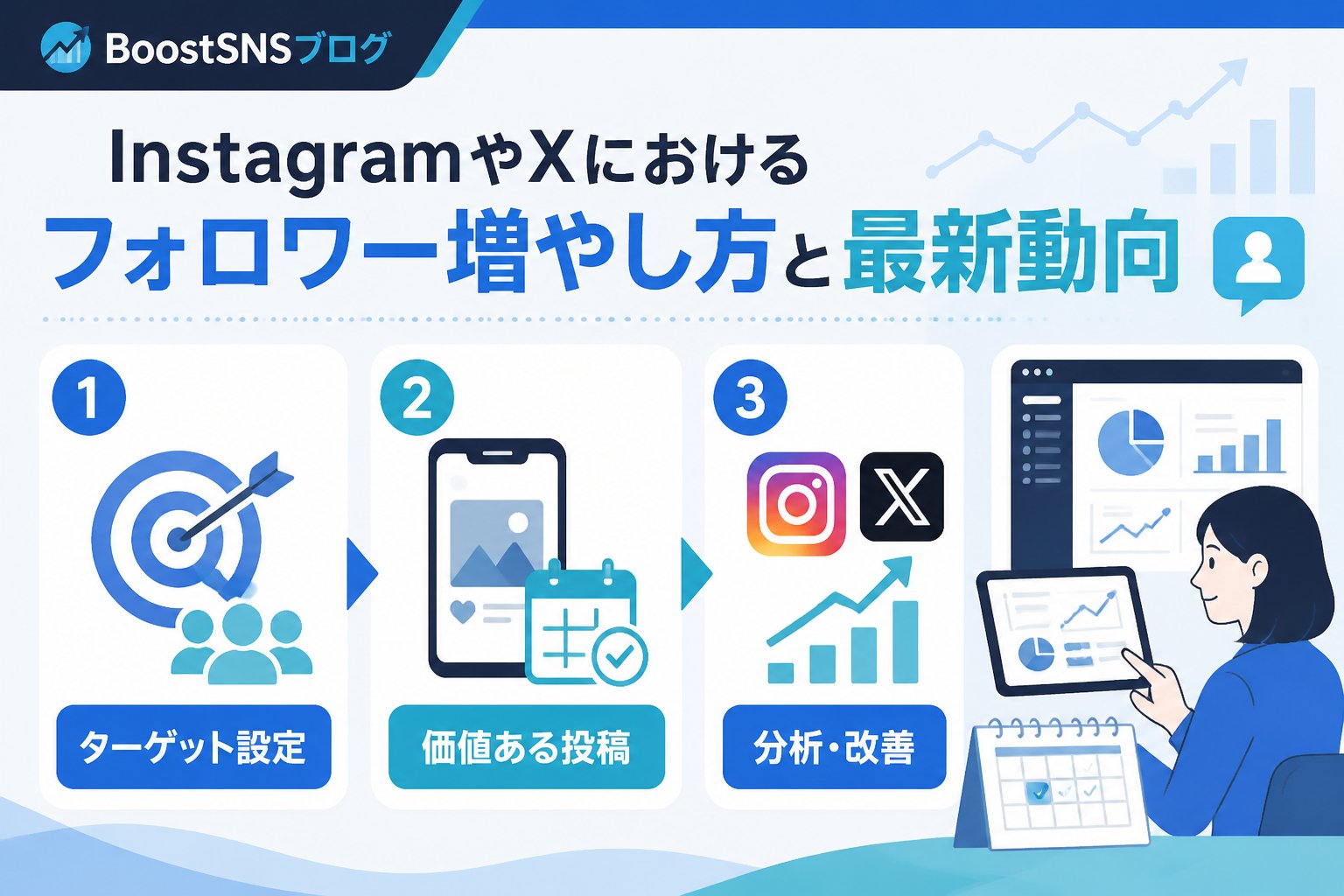 SNSマーケティング InstagramやXにおけるフォロワー増やし方と最新動向