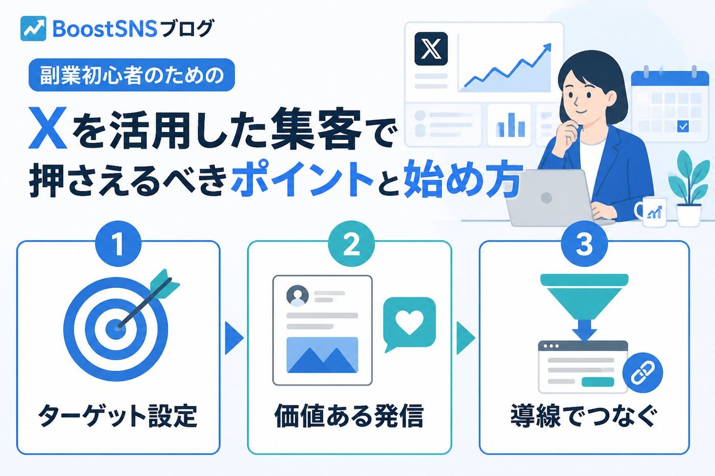 集客ノウハウ Xを活用した集客で副業初心者が押さえるべきポイントと始め方