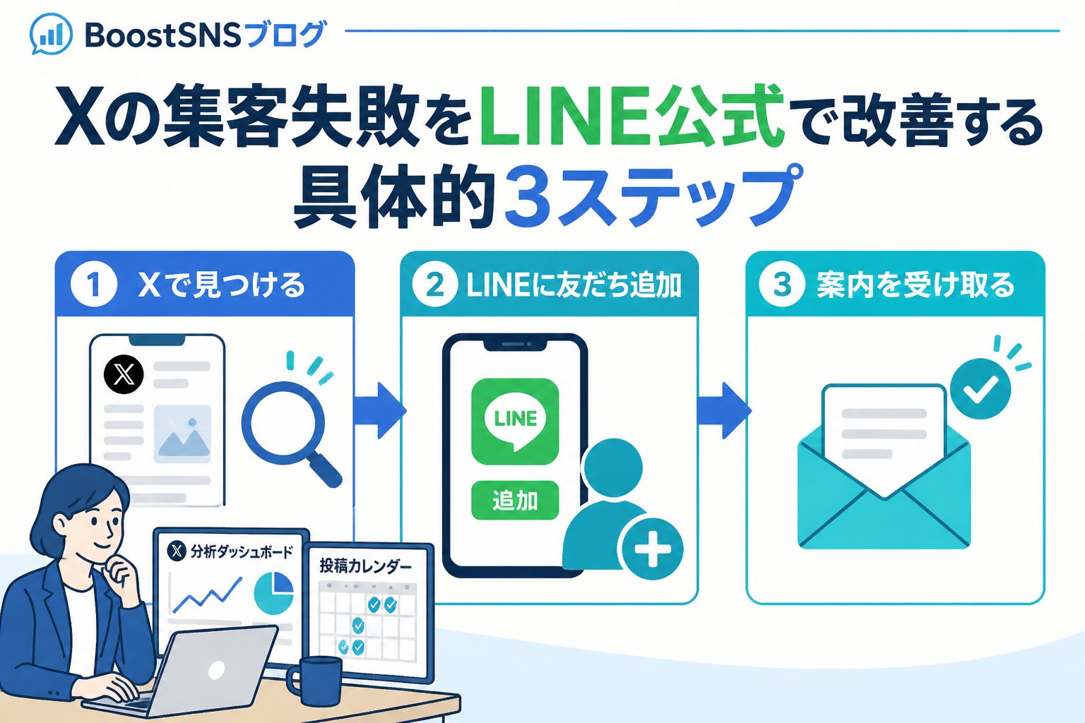 集客ノウハウ Xと集客、副業初心者、失敗例を踏まえたLINE公式を活用した具体的手順