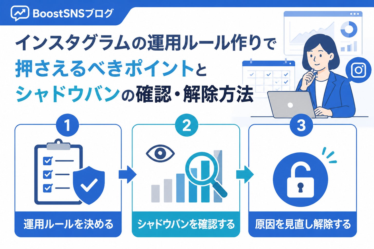 アカウント運用 インスタグラムの運用ルール作りで押さえるべきポイントとシャドウバンの確認・解除方法