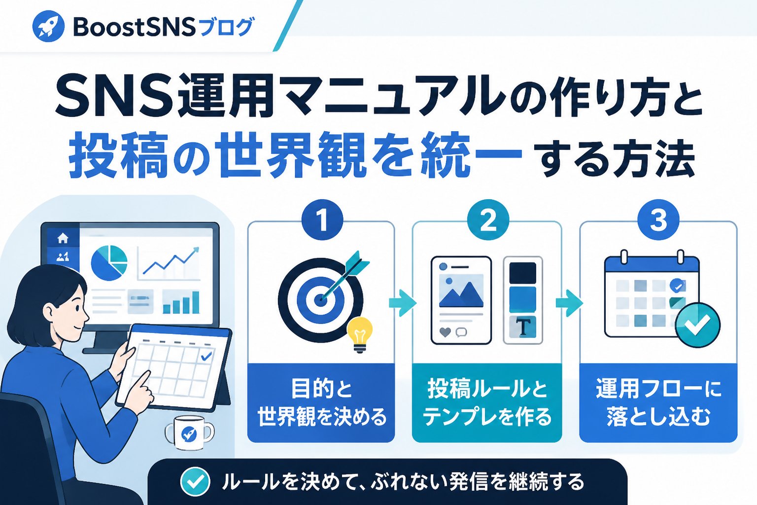 アカウント運用 SNS運用マニュアルの作り方と投稿の世界観を統一する方法